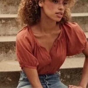 Doen June Top in Tierra Large